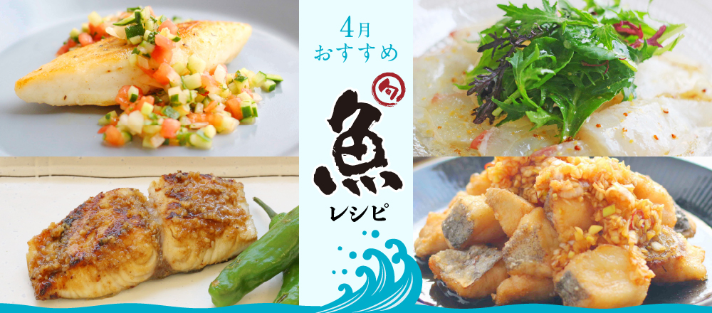 4月特集。4月が旬！春においしい魚のおすすめレシピバナー